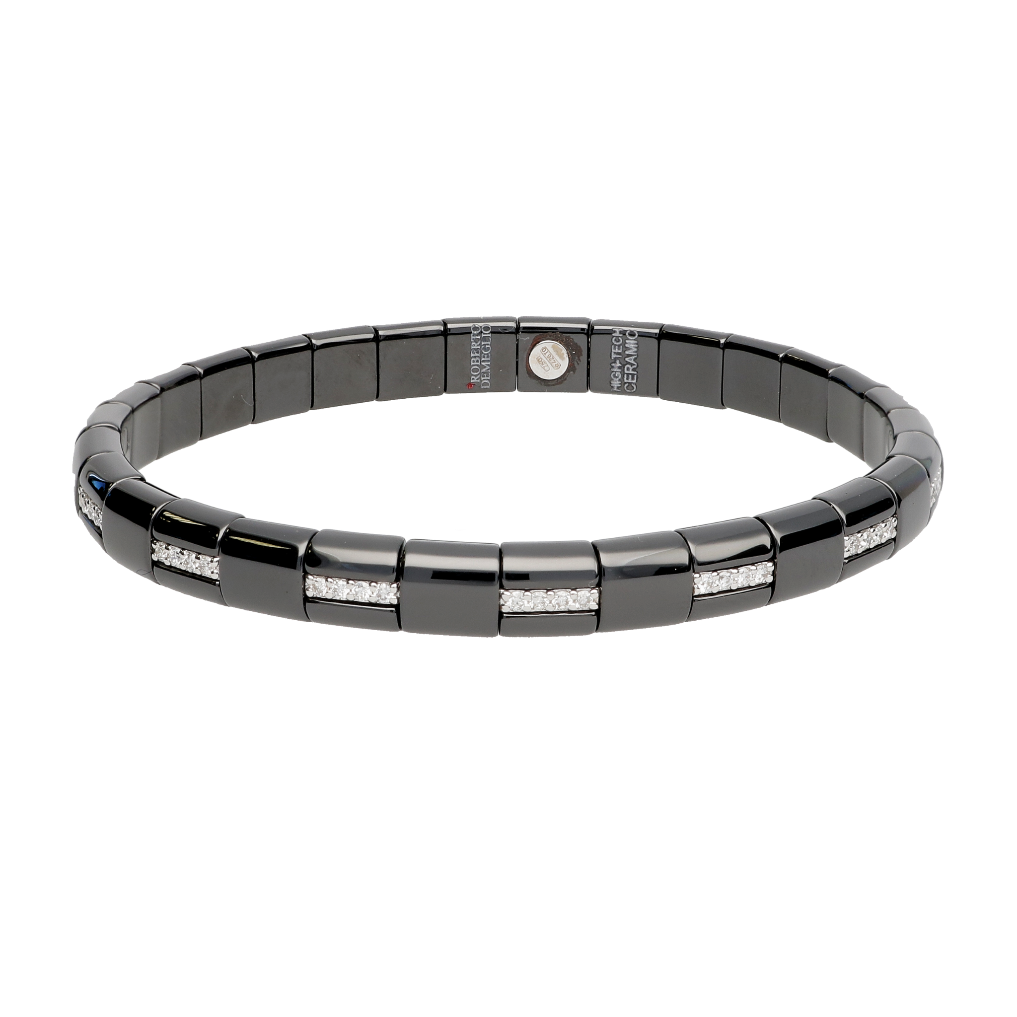 Pura Black Ceramic and Diamond Bracelet