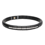 Pura Black Ceramic and Diamond Bracelet