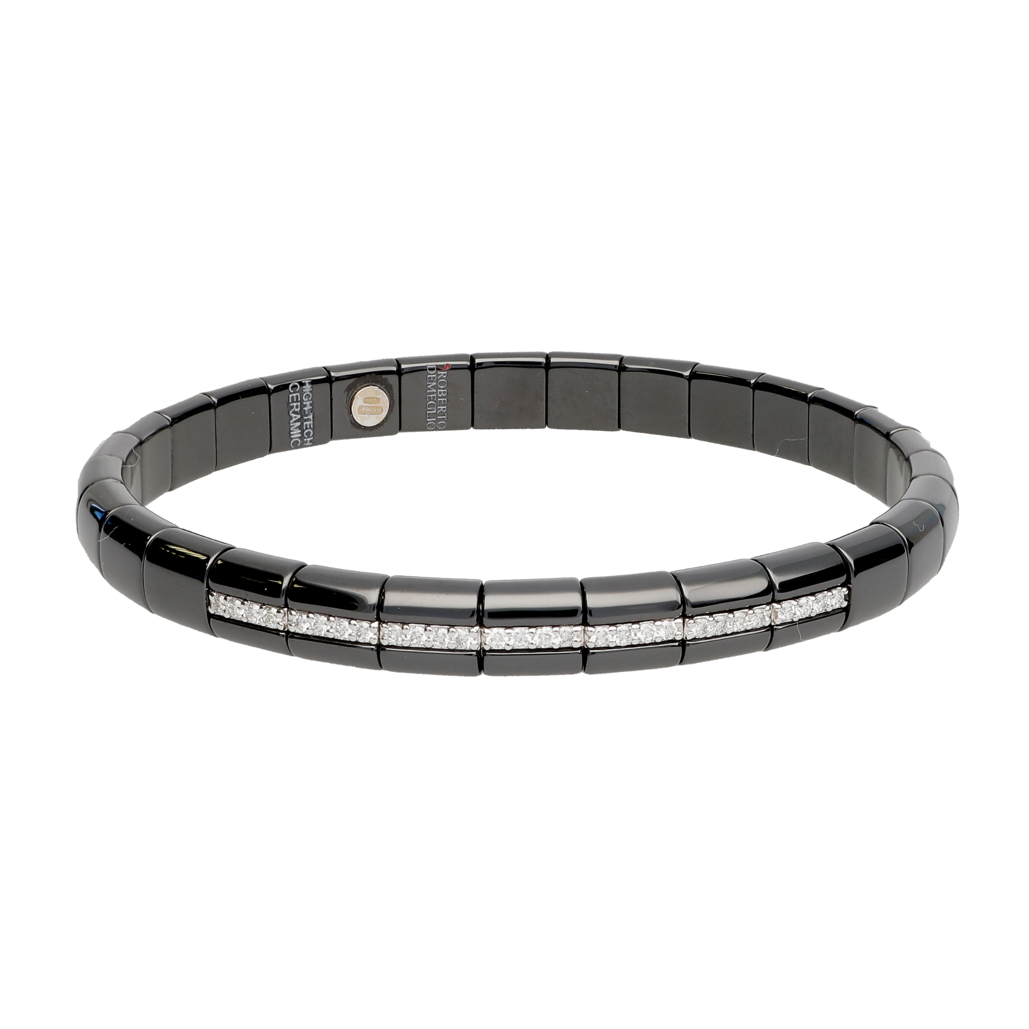 Pura Black Ceramic and Diamond Bracelet