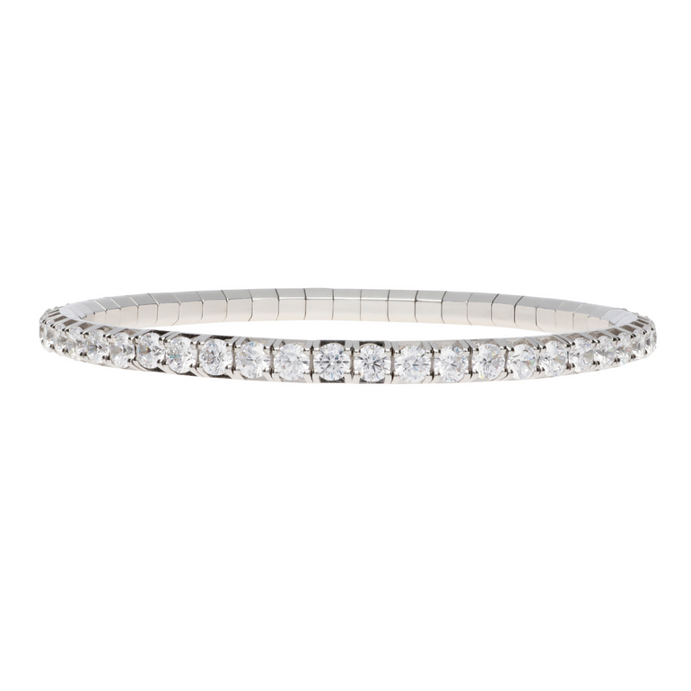 Stretch Diamond Tennis Bracelet - Danielle B.