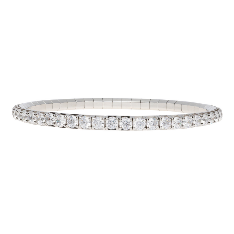 Stretch Diamond Tennis Bracelet - Danielle B.