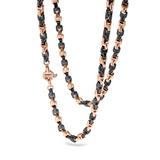 Rose Gold and Ceramic Necklace with Diamonds