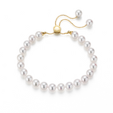 Small Akoya Pearl Slider Bracelet
