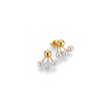 Akoya Pearl and Gold Earrings