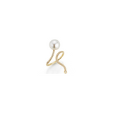 South Sea Pearl and Gold Ring With Diamonds