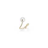 South Sea Pearl and Gold Ring With Diamonds