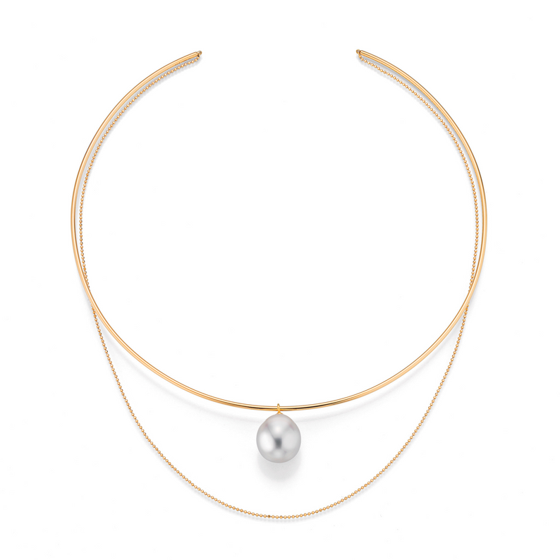 South Sea Pearl and Gold Necklace