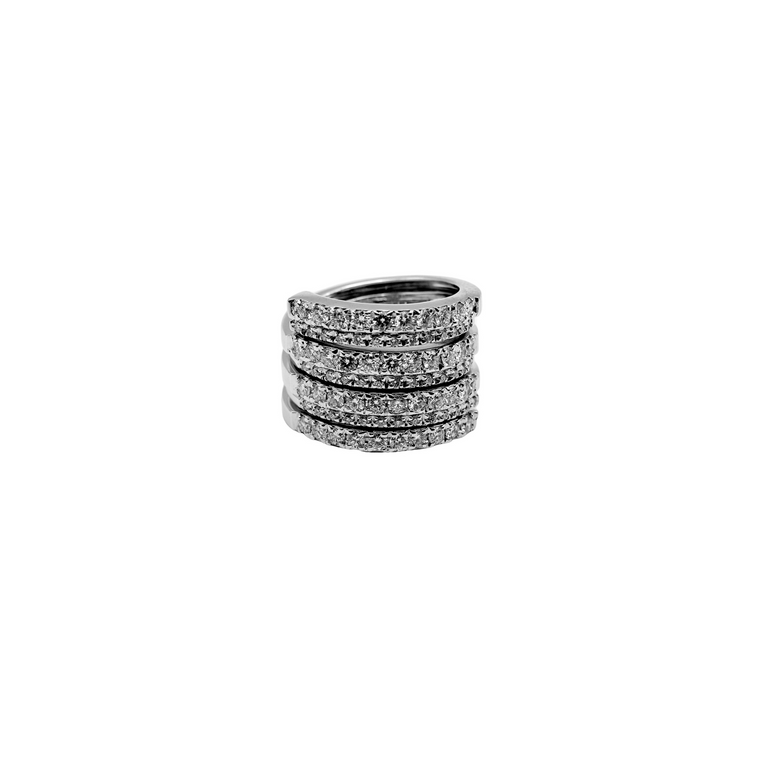 Multi-Row Ring with Diamonds