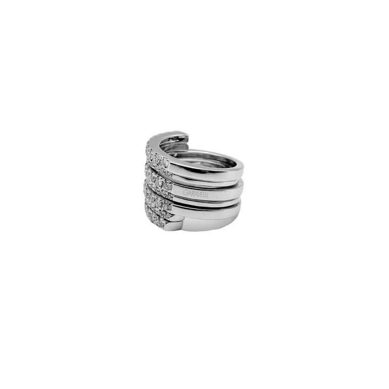Multi-Row Ring with Diamonds