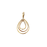 Multi-Tear Drop Earrings with Diamonds
