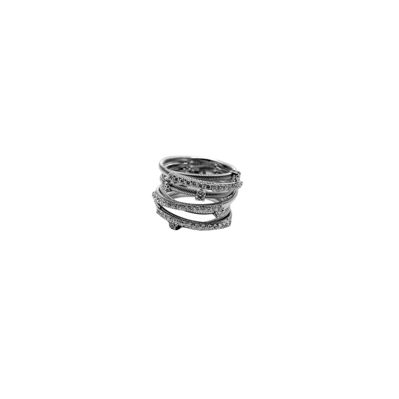 Cable Crossover Diamond Ring - Danielle B.