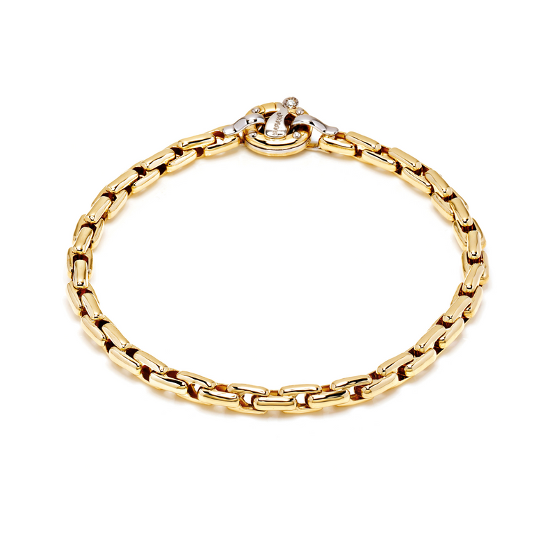 Yellow and White Gold Bracelet with Diamonds