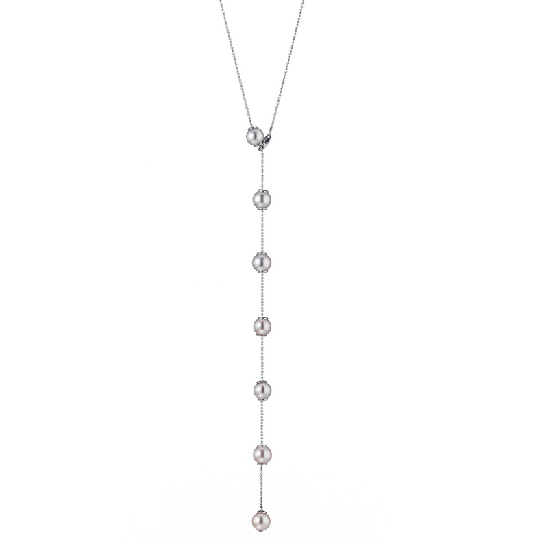 Adjustable Akoya Pearl and Gold Necklace