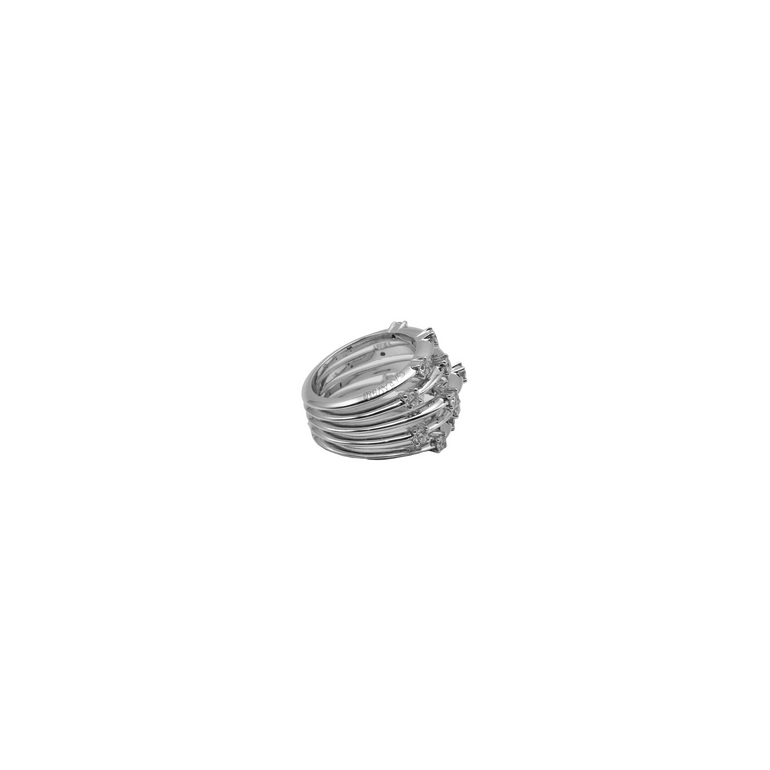 Multi-Row Ring with Diamonds