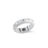 Pura White Ceramic and Diamond Ring - Danielle B.