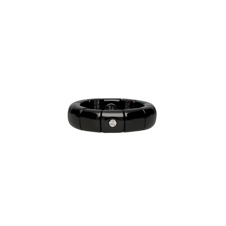 Pura Black Ceramic and Diamond Ring - Danielle B.