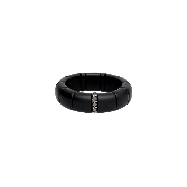 Pura Black Ceramic and Black Diamond Ring - Danielle B.