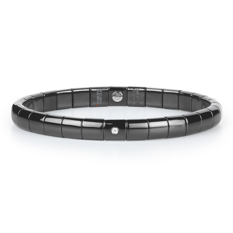 Pura Black Ceramic and Diamond Bracelet - Danielle B.
