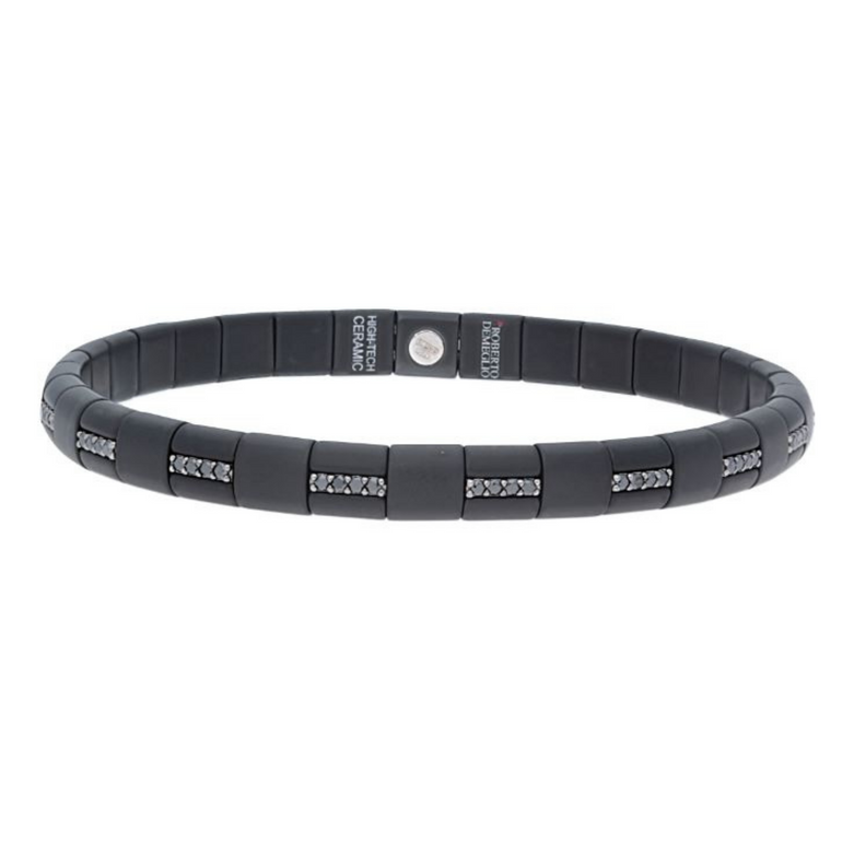 Pura Black Ceramic and Black Diamond Bracelet