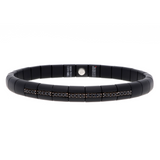 Pura Black Ceramic and Black Diamond Bracelet