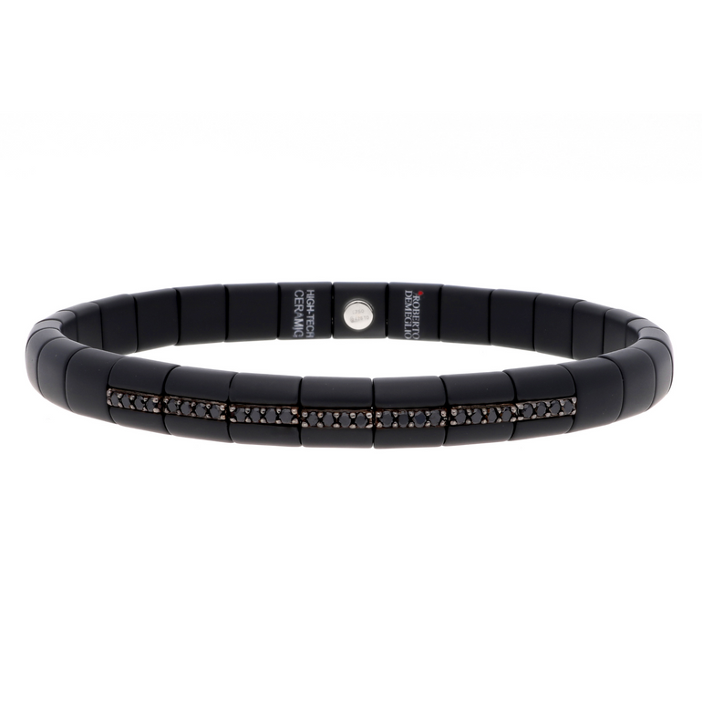 Pura Black Ceramic and Black Diamond Bracelet