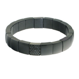 Domino Black Ceramic and Black Diamond Bracelet