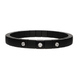 Scacco Black Ceramic and Diamond Bracelet