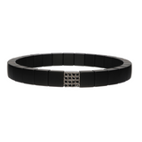Scacco Black Ceramic and Black Diamond Bracelet