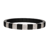 Scacco Black Ceramic and Diamond Bracelet