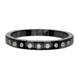 Scacco Black Ceramic and Diamond Bracelet