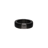 Scacco Black Ceramic and Black Diamond Ring