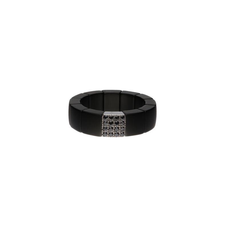 Scacco Black Ceramic and Black Diamond Ring - Danielle B.