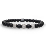 Sfera Large Black Ceramic and Diamond Bracelet