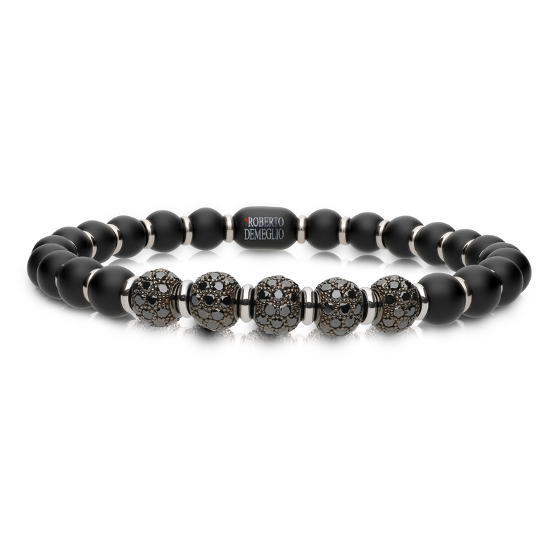 Sfera Black Ceramic and Black Diamond Bracelet