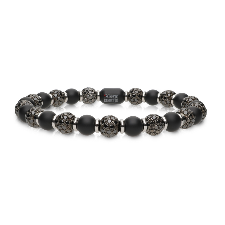 Sfera Black Ceramic and Black Diamond Bracelet