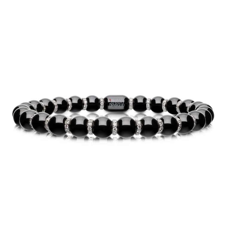 Sfera Black Ceramic and Diamond Bracelet