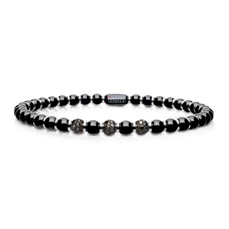 Sfera Small Black Ceramic and Black Diamond Bracelet