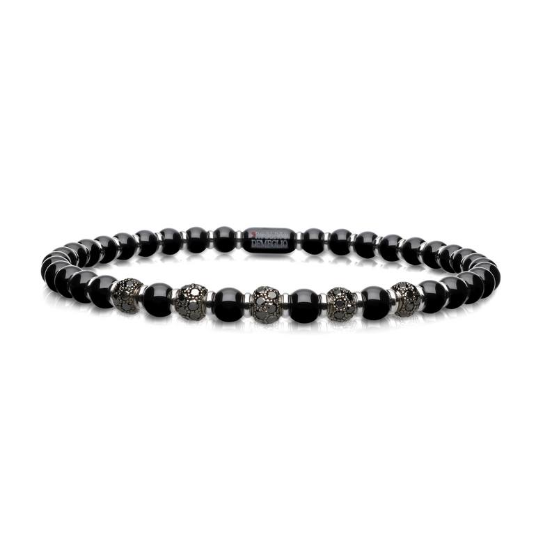 Sfera Small Black Ceramic and Black Diamond Bracelet