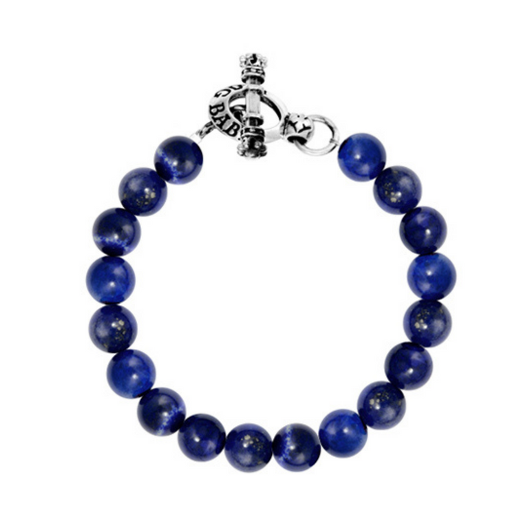 10mm Lapis Bracelet with Toggle - Danielle B.