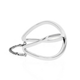 Silver X Cross Cuff