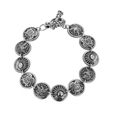 Eagle, Sun, Shield Concho Bracelet