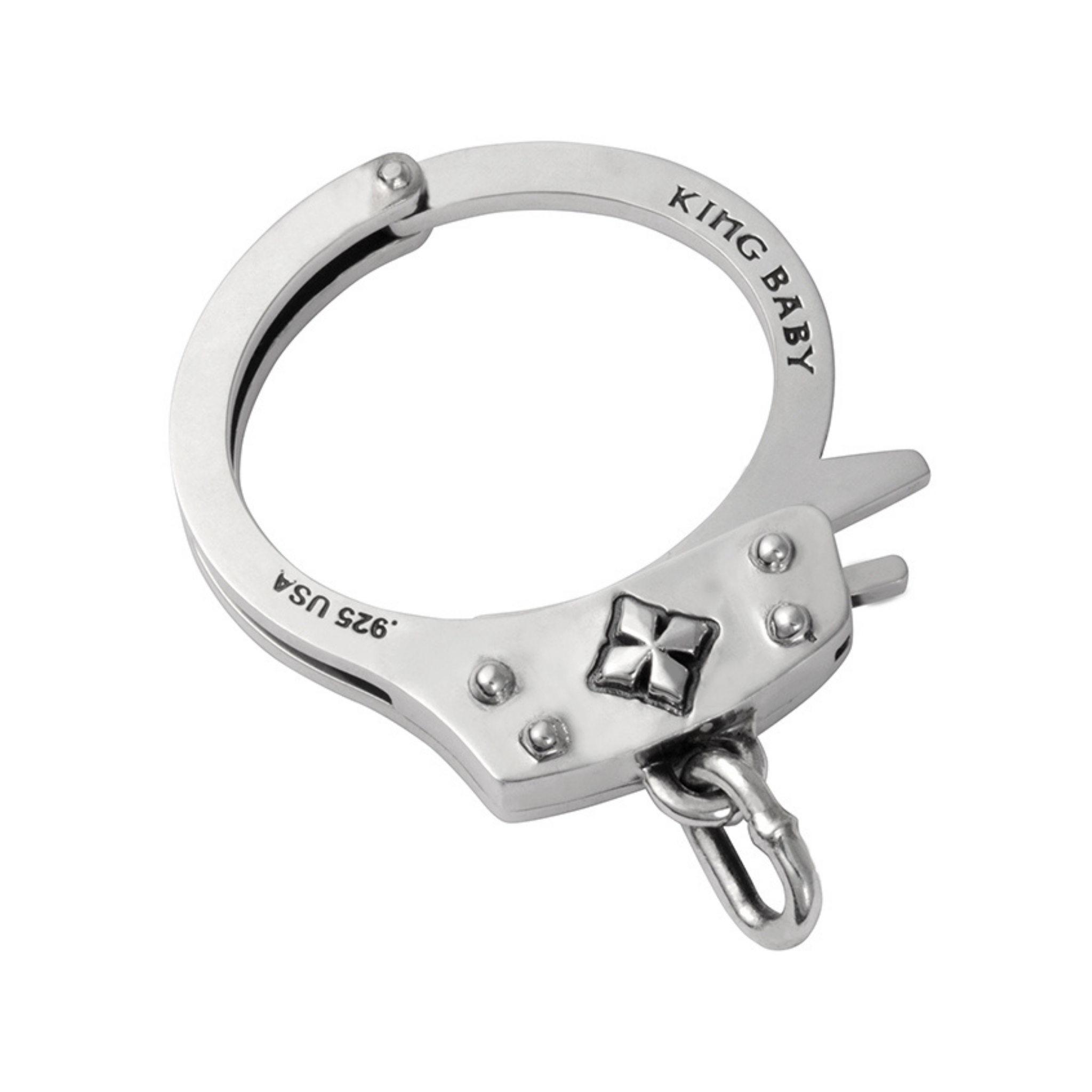 Handcuff Clasp Bracelet | M / Silver - King Baby Studio