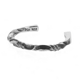 Double Twisted Silver Cuff