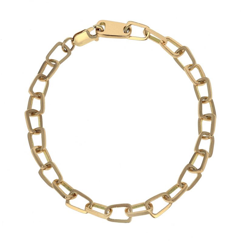 10kt Gold Pop Top Cut Out Bracelet