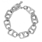 Large Double Layer Pop Top Bracelet with T-Bar