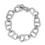 Large Double Layer Pop Top Bracelet with T-Bar