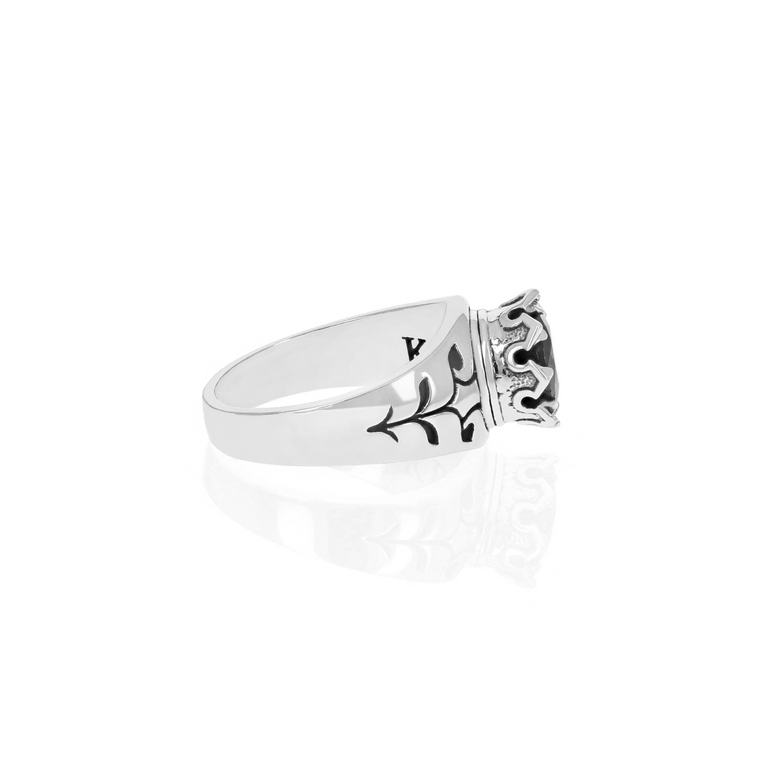 Crowned Garnet Ring - Danielle B.