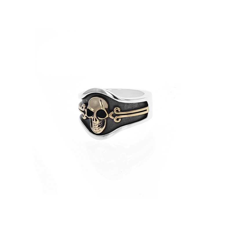 Skull Cigar Band Ring