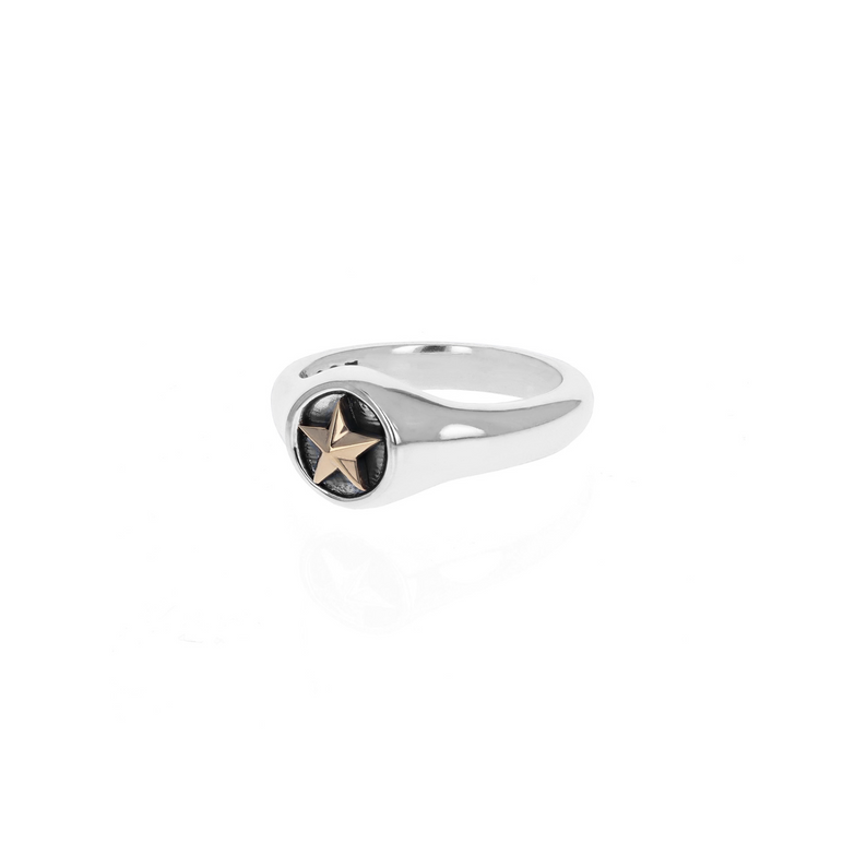 Small Star Ring with Gold Alloy