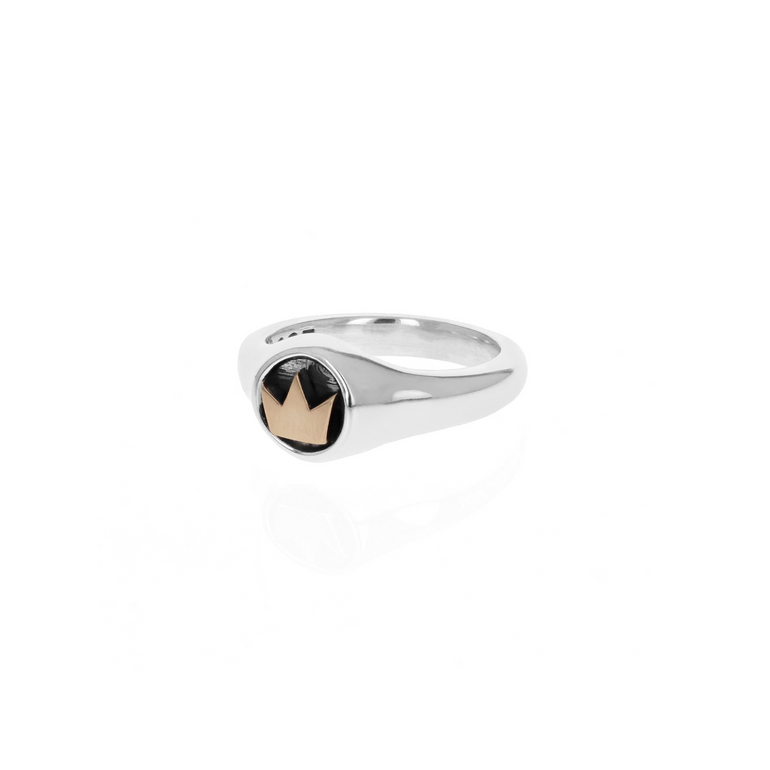 Small Crown Ring with Gold Alloy - Danielle B.